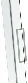 Van Rijn ST08 hoekcabine met draaideur helder glas 120x70cm chroom