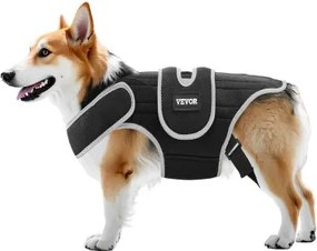 VEVOR IVDD-rugbrace voor honden, rugondersteuning met reflecterende rand, rugondersteuning voor honden voor pijnverlichting, ruggengraatharnas voor en na de operatie, M