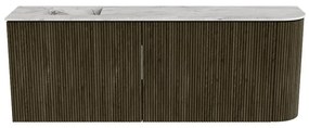 Mondiaz Joya DLux 110cm toiletmeubel ronding rechts shadow met wastafel faye links zonder kraangat glace