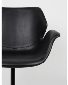Zuiver Nikki Design Stoel Zwart Kunstleer