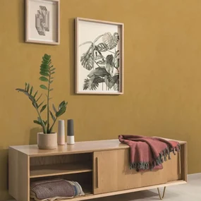 DUTCH WALLCOVERINGS Behang Chalk Marine okergeel