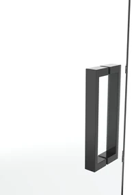 van Rijn ST02 hoekcabine 88x108cm met draaideur Zwart