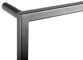 Sapho Industrial handdoekrek hangend 115x60cm mat zwart
