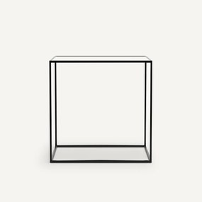 Bijzettafel sybil, plateau in transparant glas