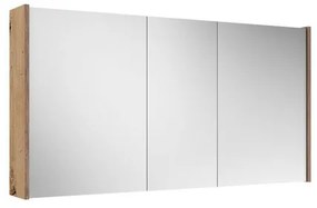 Adema Spiegelkast - 120x63x16cm - inclusief zijpanelen - Rustiek Eiken SW812069/SW1027172