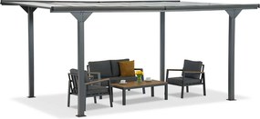 Aluminium carport Lombardy 3x4,3 Garden Point antraciet