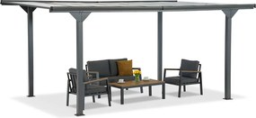 Aluminium carport Lombardy 3x4.3 Tuinpunt antraciet