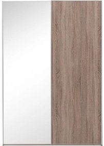 Goossens Kledingkast Verto, 150 cm breed, 217 cm hoog, 1x schuifdeur rechts en 1x spiegelschuifdeur links