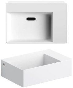 Clou New Flush 2 fontein solid surface 36cm wit mat