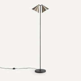 Staande leeslamp in ijzer metaal, Moke