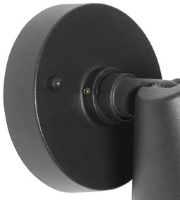 Moderne buiten wandlamp zwart IP44 verstelbaar - Ciara