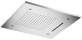 Hotbath Mate M146 inbouw hoofddouche met LED, waterval en spray 50cm geborsteld nikkel