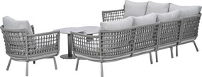 Garden Impressions Maud loungeset 7-delig - taupe