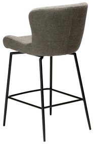 Dan-Form Glory Swivel Draaibare Barstoel Grijsbruin Boucle