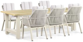 Tuinset 6 personen 260 cm Aluminium/rope Taupe Lifestyle Garden Furniture Verona/San
