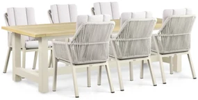 Tuinset 6 personen 260 cm Aluminium/rope Taupe Lifestyle Garden Furniture Verona/San