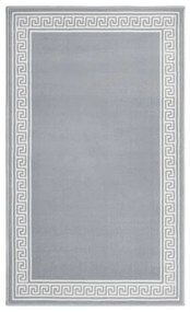 vidaXL Tapijtloper 100x150 cm BCF grijs met motief