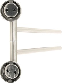 Plieger Vigo handdoekhouder 2 armig 45cm geborsteld chroom