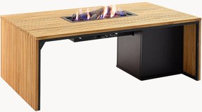 Outdoor salontafel Cosibridge met vuurkorf & teakhouten tafelblad