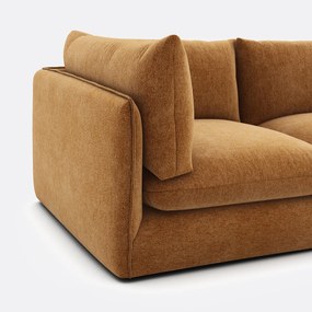 Modulaire 3-zitsbank in gemêleerd polyester, Malo