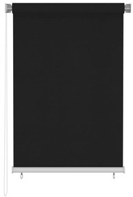 vidaXL Rolgordijn voor buiten 100x140 cm zwart