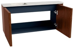 Mondiaz Joya DLux 90cm toiletmeubel ronding rechts ruby met wastafel faye links zonder kraangat opalo