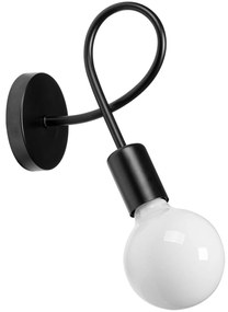 Lamp Wandlamp Metaal Loft PARADISE Zwart 392199
