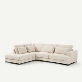 Hoekslaapbank links badstof, Marsile