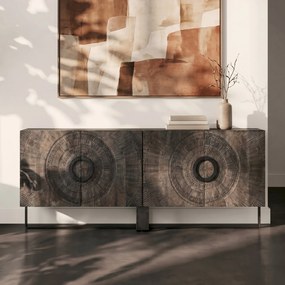 Uniek Dressoir Mangohout - 200x47x80cm.
