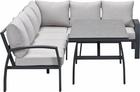 Garden Impressions Cameron lounge dining set 3-delig rechts - desert sand