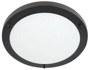 Smart plafonnière zwart 31 cm incl. WiFi A60 IP44 - Yuma