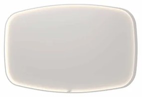 INK SP31 spiegel - 140x4x80cm contour in stalen kader incl dir LED - verwarming - color changing - dimbaar en schakelaar - mat wit 8409871