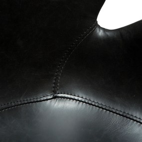 Dan-Form Gaia Design Bureaustoel Met Armleuning Zwart Kunstleer