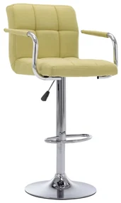 vidaXL Barstoelen 2 st stof groen