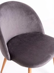 Set 4 fluwelen Vint Stoelen