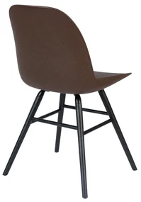 Zuiver Albert Kuip Moderne Kuipstoel Coffee Met Zwart Onderstel