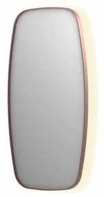 INK SP30 spiegel - 50x4x100cm contour in stalen kader incl indir LED - verwarming - color changing - dimbaar en schakelaar - geborsteld koper 8409754