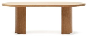 Kave Home Nealy Ovale Eettafel Eikenfineer 200 X 100 Cm - 200 X 100cm.