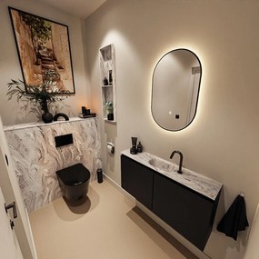 Mondiaz Ture DLux toiletmeubel 100cm urban met wastafel glace midden met kraangat