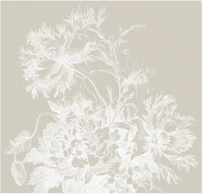 Behang Engraved Flowers