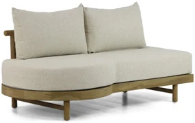 Hoek loungeset 5 personen Teak Old teak greywash Santika Furniture Santika
