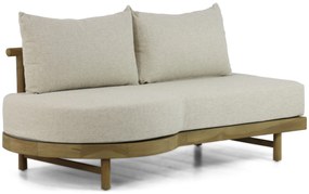 Hoek loungeset 5 personen Teak Old teak greywash  Santika Furniture Santika
