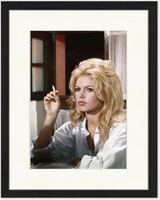Handgemaakte ingelijste foto Brigitte Bardot