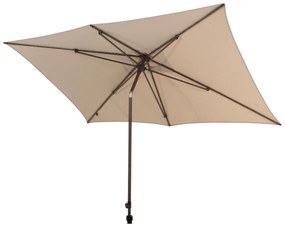 4 Seasons Azzurro stokparasol 200x300 cm beach solefin - Wenge frame