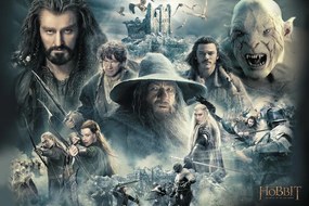 Kunstafdruk Hobbit - The Battle Of The Five Armies Scene