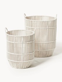 Handgeweven wasmanden Gabe van touw, 2-delig