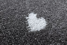 Tapijt PETIT FLAMINGOS Flamingo's  HARTJES grijskleuring