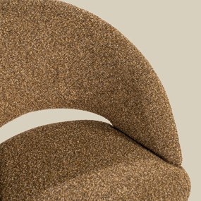 Eetkamerstoel Met Zwart Onderstel Bruin