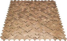 Zelfklevende Mozaïektegels Metaal | Visschub Koper | 28,8×29,8 cm | Keuken, Bad &amp; WC