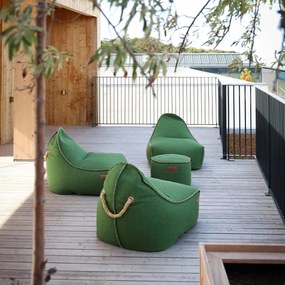 Cobana Lounge Chair & Pouf Outdoor - Groen